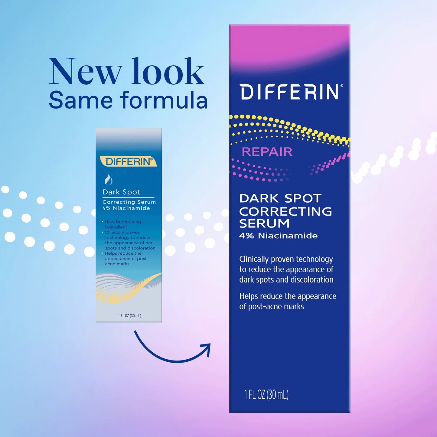 Differin Dark Spot Correcting Serum 4% Niacinamide Skin Lightener 30ml