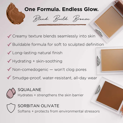 Dominique Cosmetics Silk Tone Cream Bronzer- Medium Tan