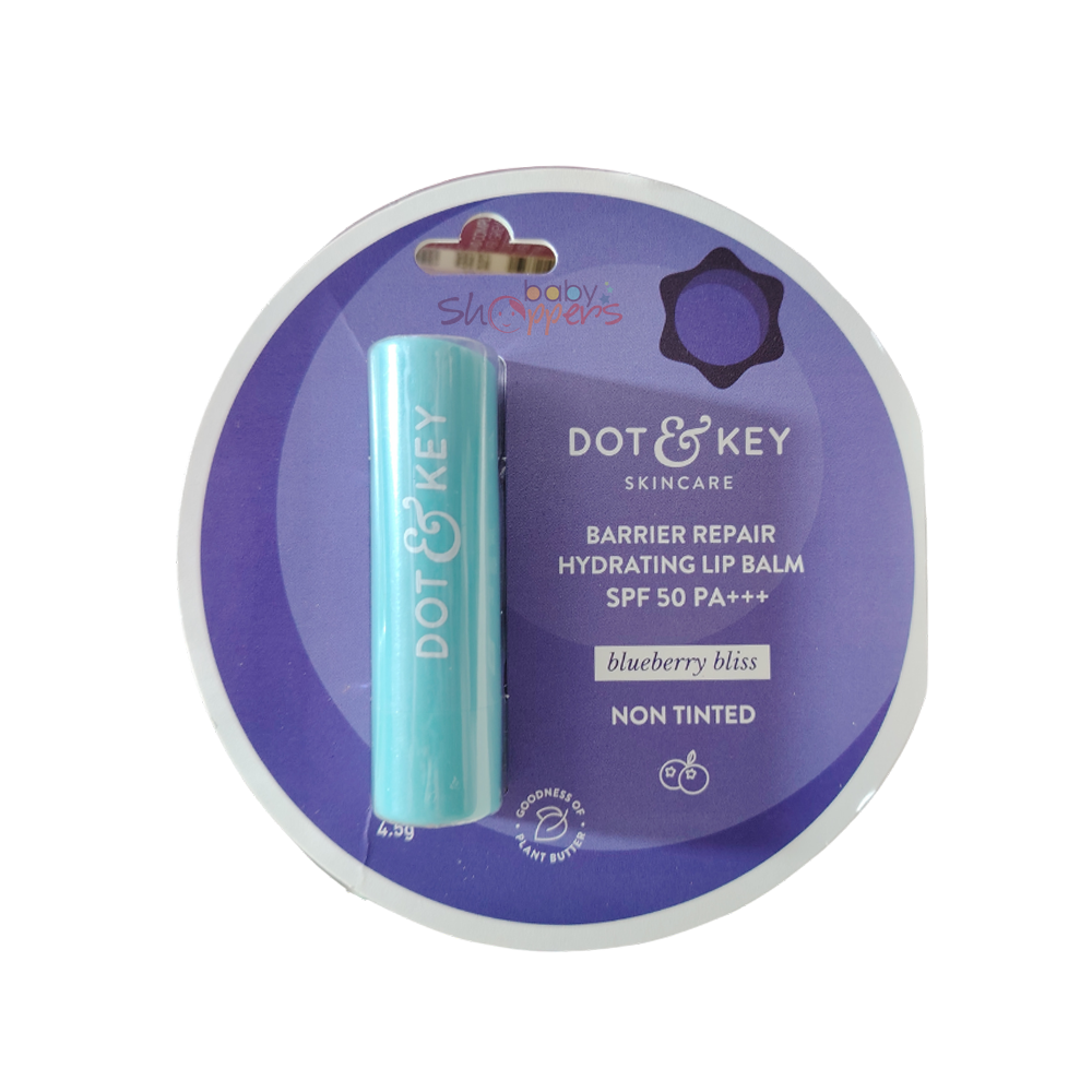 Dot & Key Barrier Repair Hydrating Non Tinted Lip Balm- Blueberry Bliss