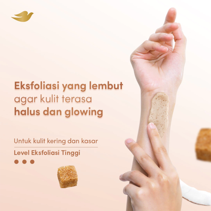 Dove Ice Cream Sugar & Coconut Body Scrub Natural AHA 280g