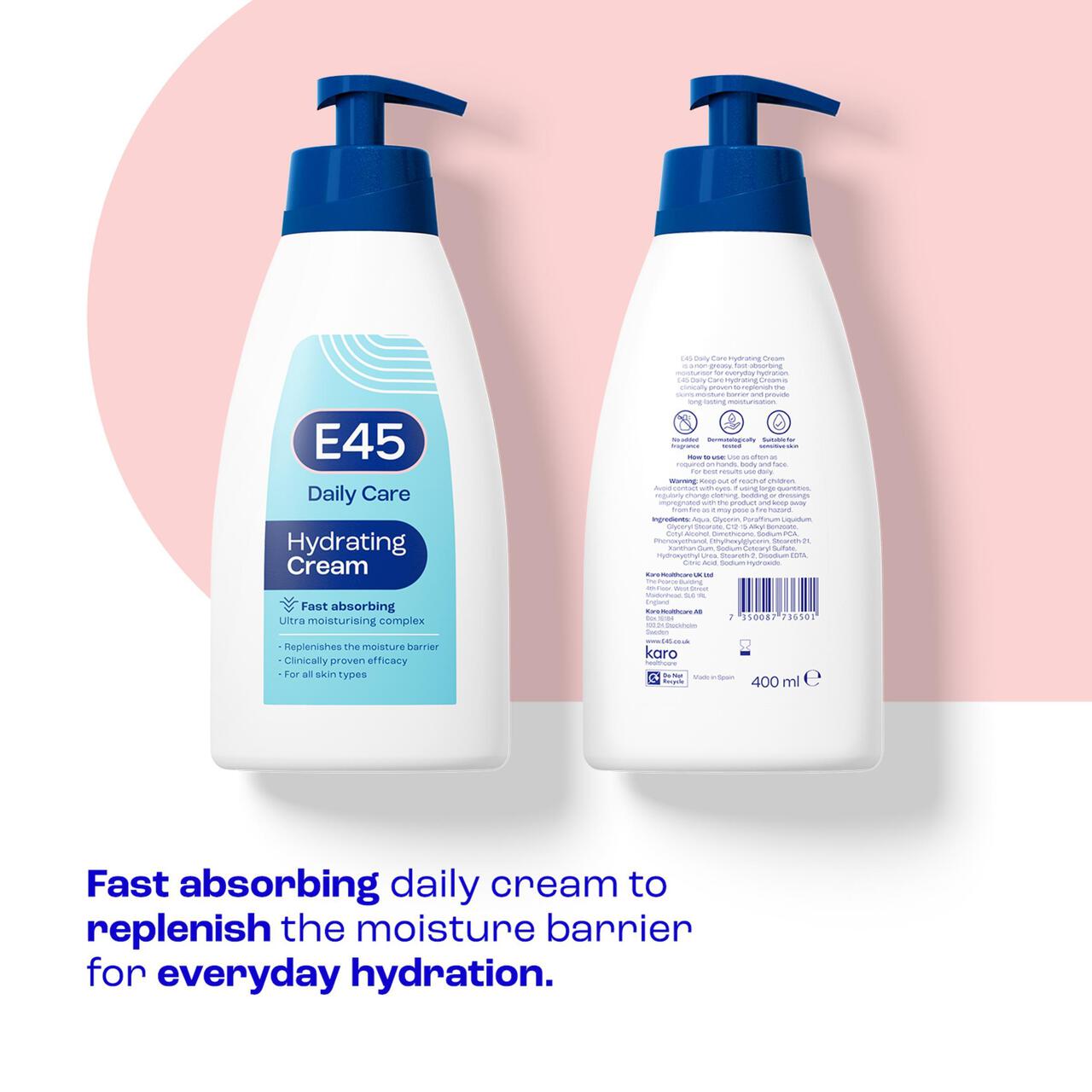 E45 Daily Care Hydrating Cream 400ml