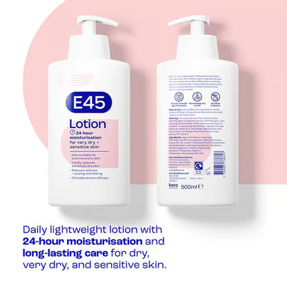 E45 Lotion 24Hr Moisturisation 500ml