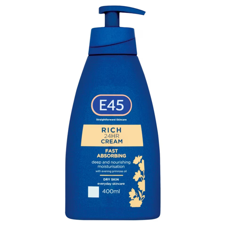 E45 Rich 24 Hour Cream Dry Skin 400ml