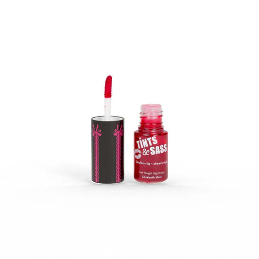 Elizabeth Mott Tints & Sass Lip and Cheek Stain- Cherry 10g