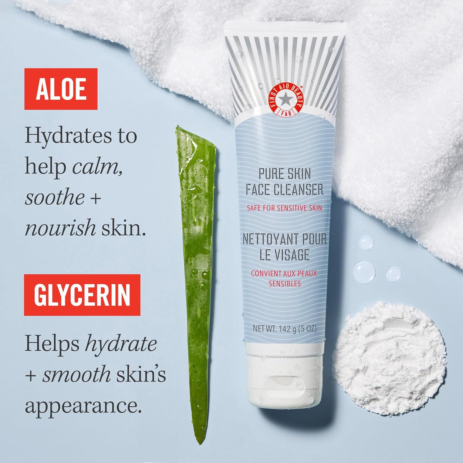 First Aid Beauty Pure Skin Face Cleanser 142g