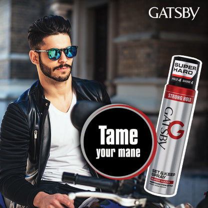 GATSBY Set and Keep Spray Super Hard Hair Spray 250ml