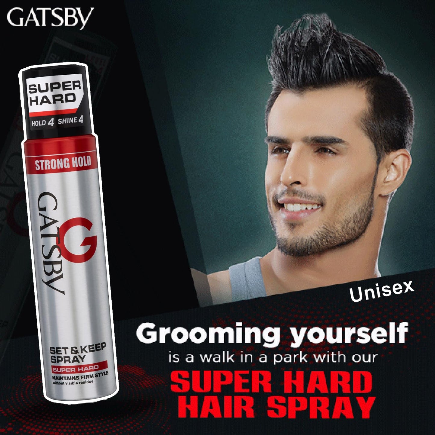 GATSBY Set and Keep Spray Super Hard Hair Spray 250ml