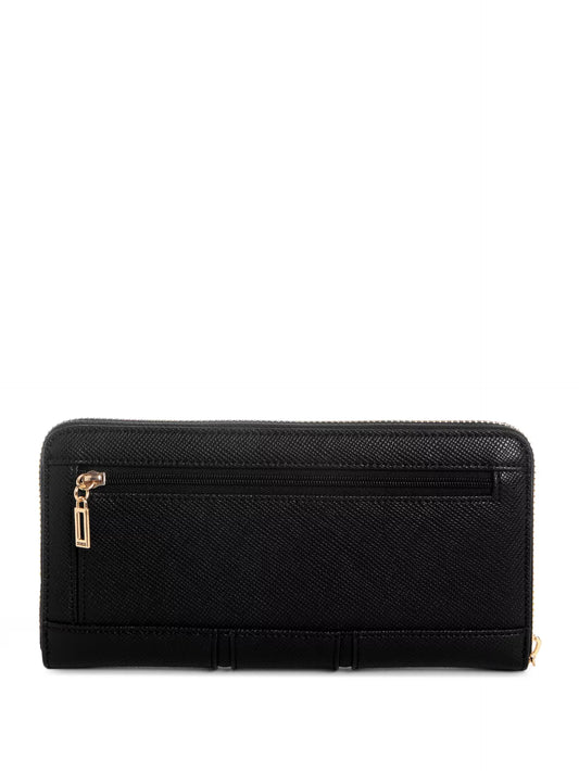 GUESS Alesso Large Zip-Around Wallet- Black