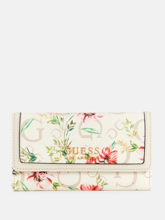 GUESS Daxton Floral Slim Clutch Wallet- Floral Multi