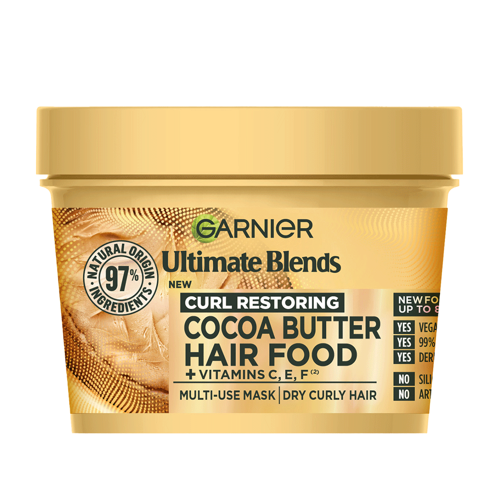 Garnier Cocoa Butter Hair Food Curl Restoring Hair Mask 400ml