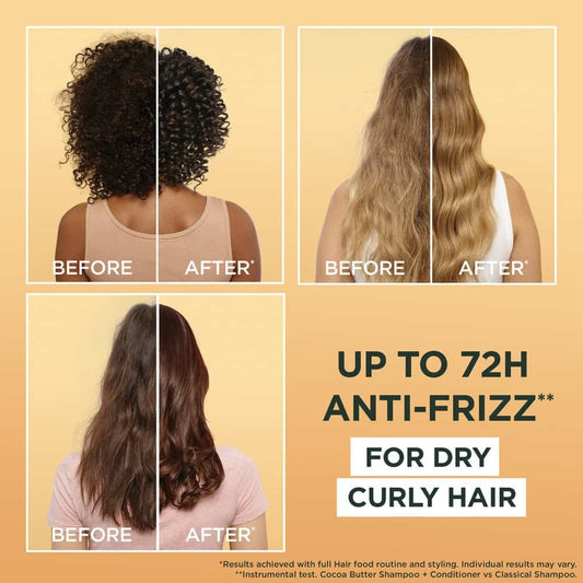 Garnier Cocoa Butter Hair Food Curl Restoring Shampoo 350ml