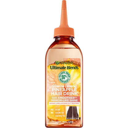 Garnier Glowing Lengths Pineapple Hair Drink Liquid Conditioner 200ml