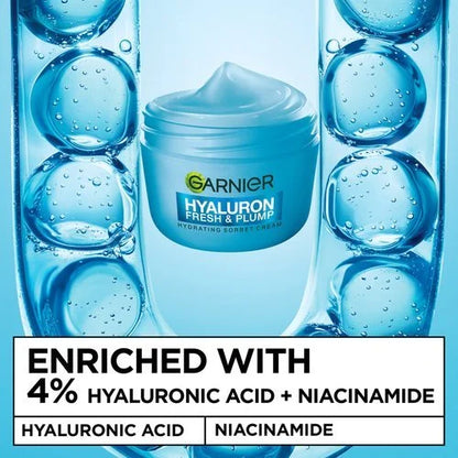 Garnier Hyaluron Fresh & Plump Hydrating Sorbet Cream 85ml