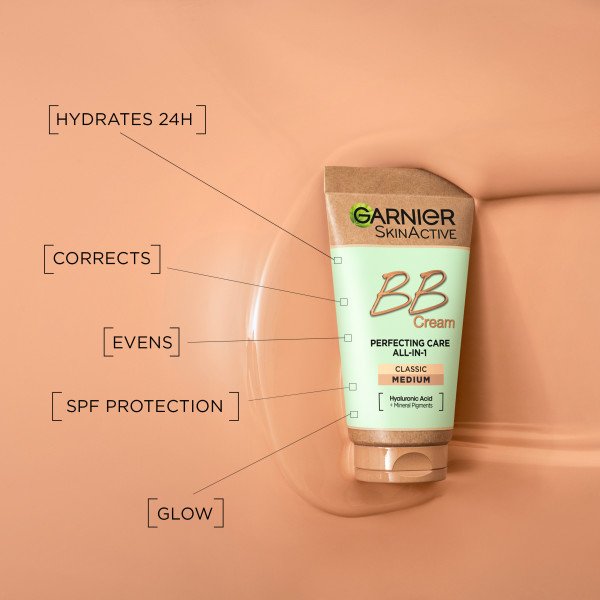 Garnier Skin Active Classic Perfecting All-in-1 BB Cream SPF 15- Medium 50ml