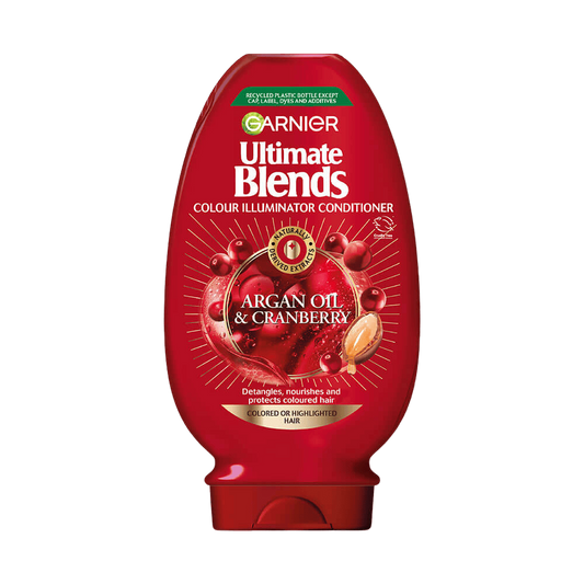 Garnier Ultimate Blends Colour Illuminator Conditioner Argan Oil & Cranberry 400ml