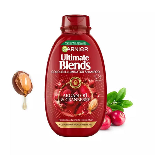Garnier Ultimate Blends Colour Illuminator Shampoo Argan Oil & Cranberry 400ml