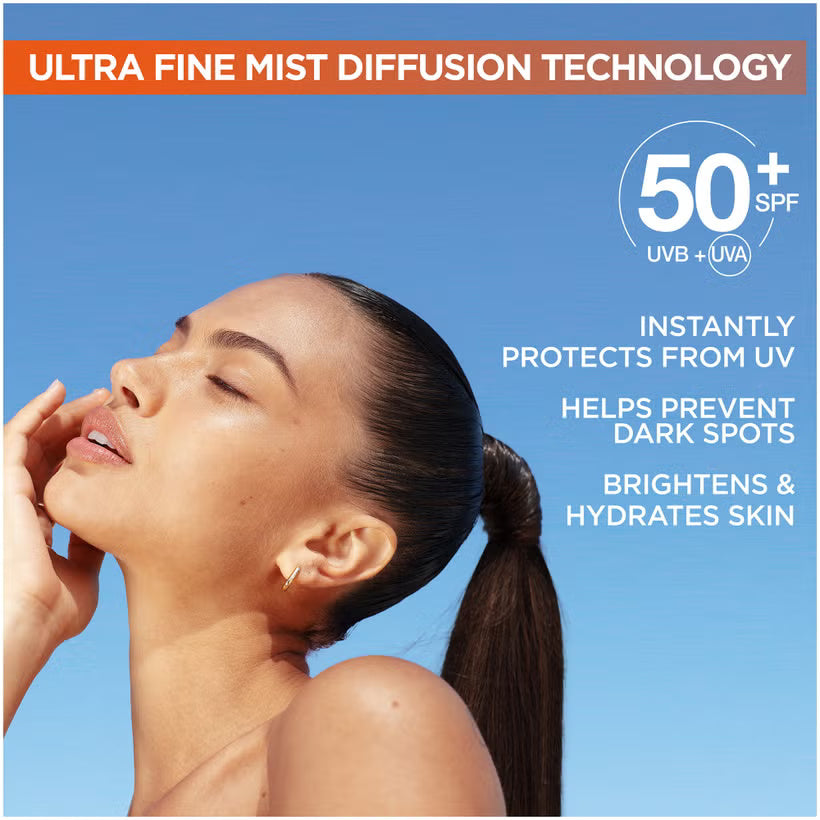 Garnier Vitamin C Brightening Over Make-Up UV Mist Invisible SPF50+ 75ml