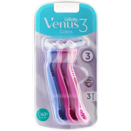 Gillette Venus 3 Colors Disposable Razors 3 Pack