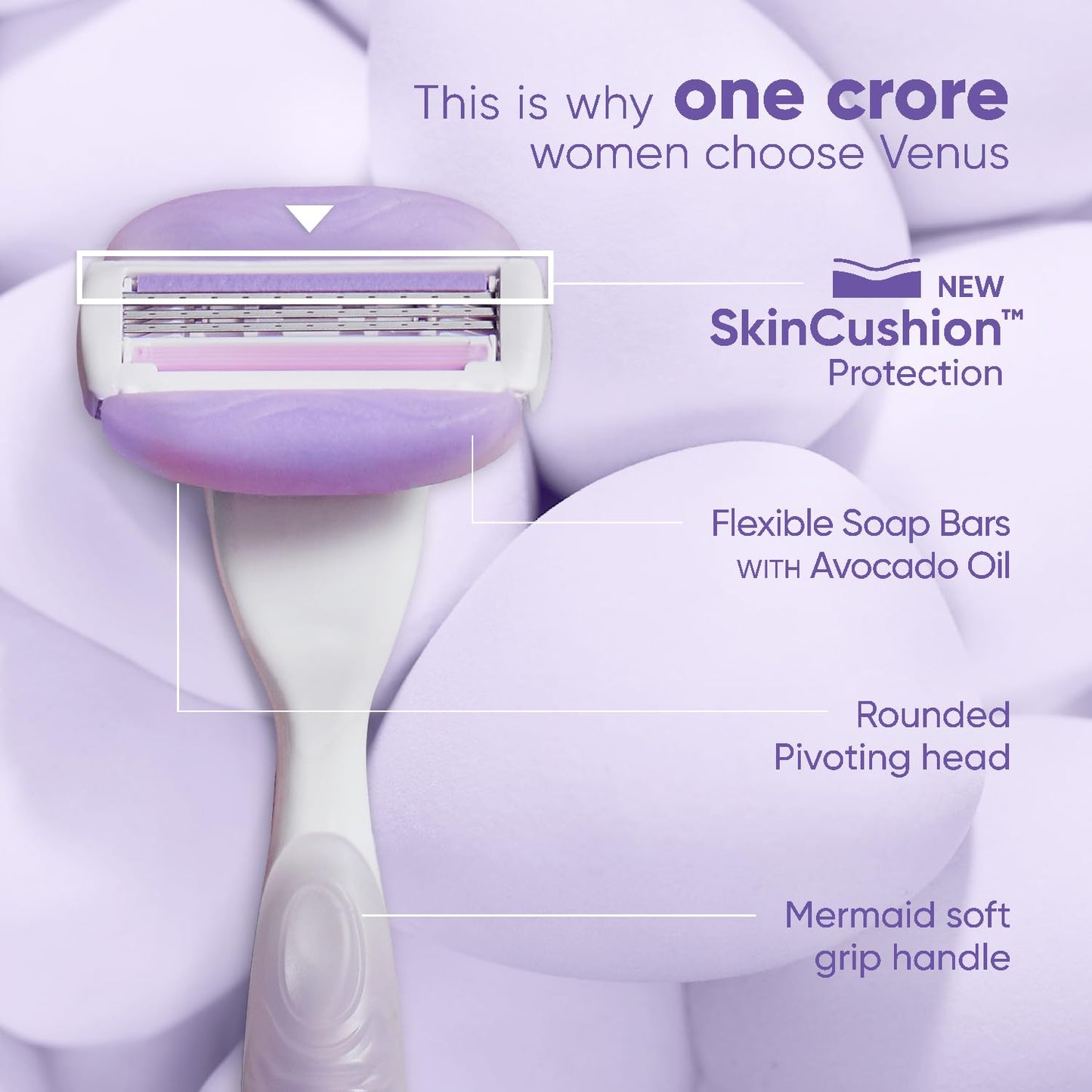 Gillette Venus Comfortglide Razor Hair Removal Razor for Women