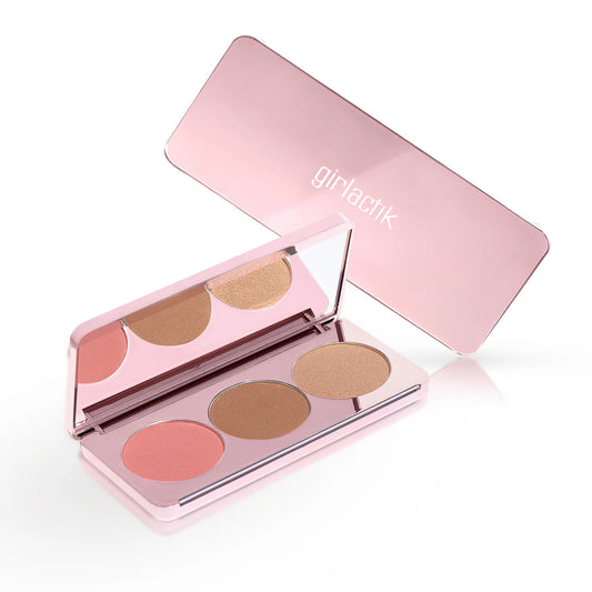 Girlactik Blush Me & Glow Face Palette- Medium