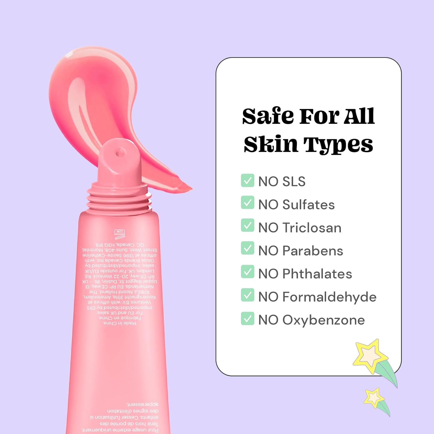 Glossmetics Strawberry Crème Lip Glaze- Pink