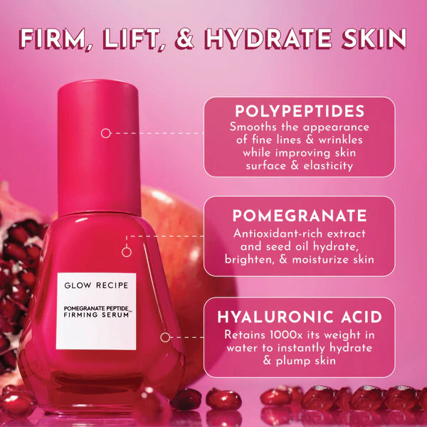 Glow Recipe Pomegranate Peptide Firming Serum 30ml