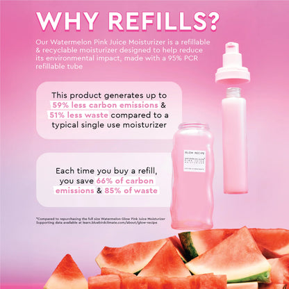 Glow Recipe Watermelon Glow Pink Juice Refillable  Moisturizer 50ml