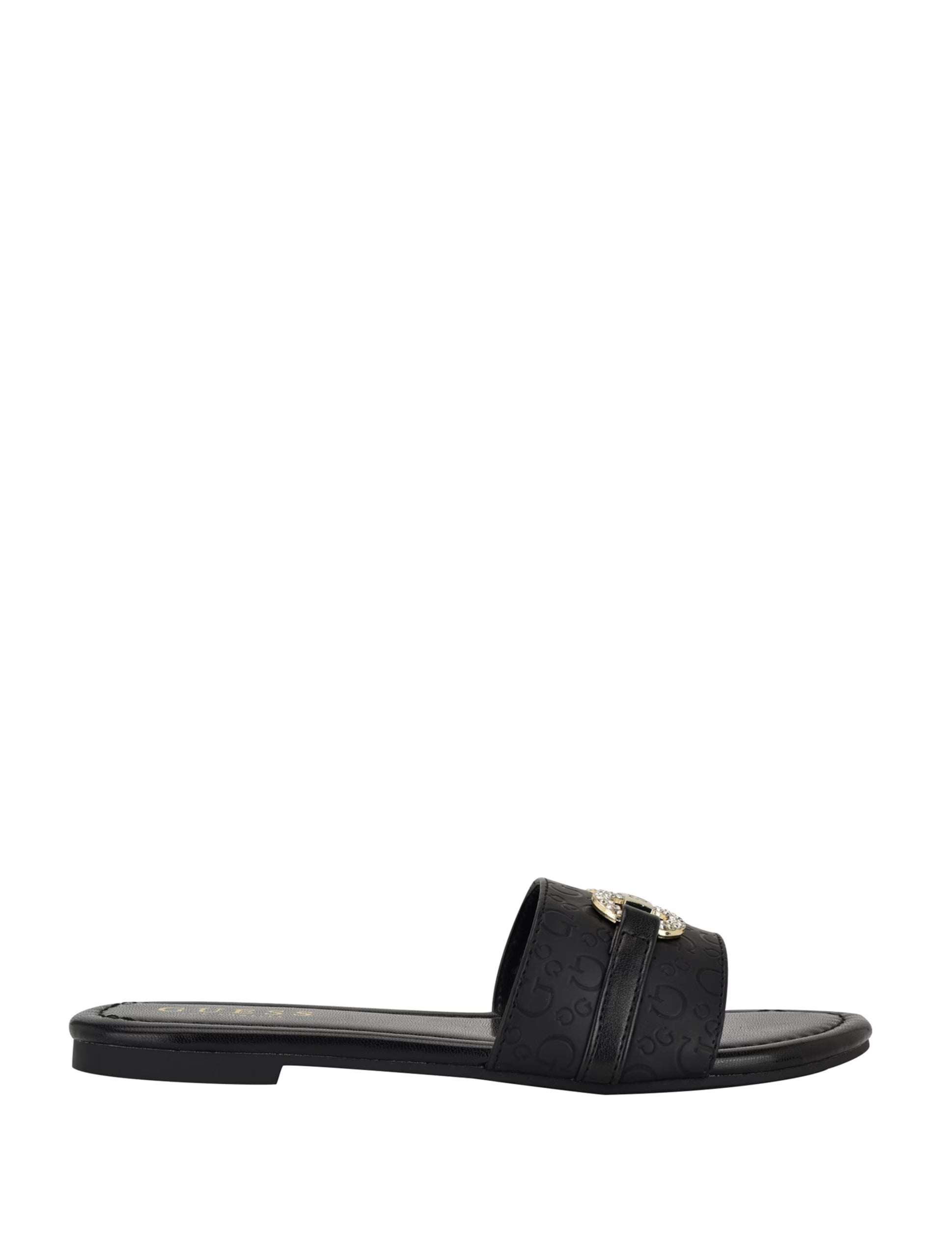 Guess Lamera Logo Slide Sandals- Black (6)