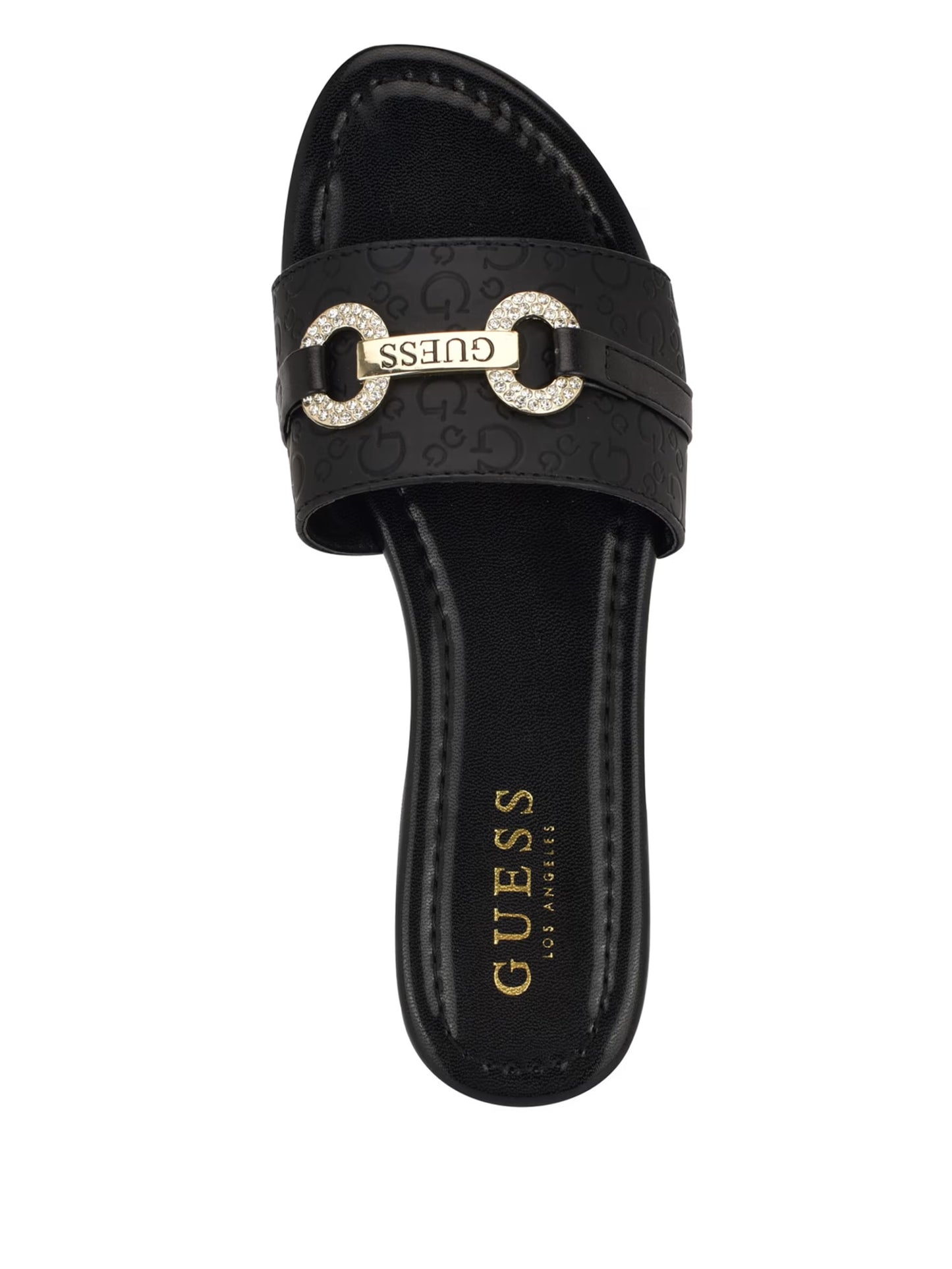 Guess Lamera Logo Slide Sandals- Black (6)
