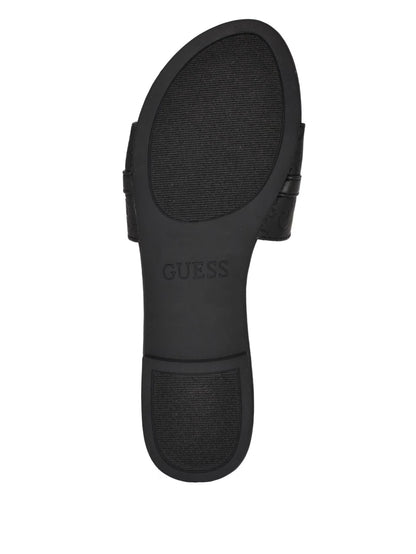 Guess Lamera Logo Slide Sandals- Black (6)