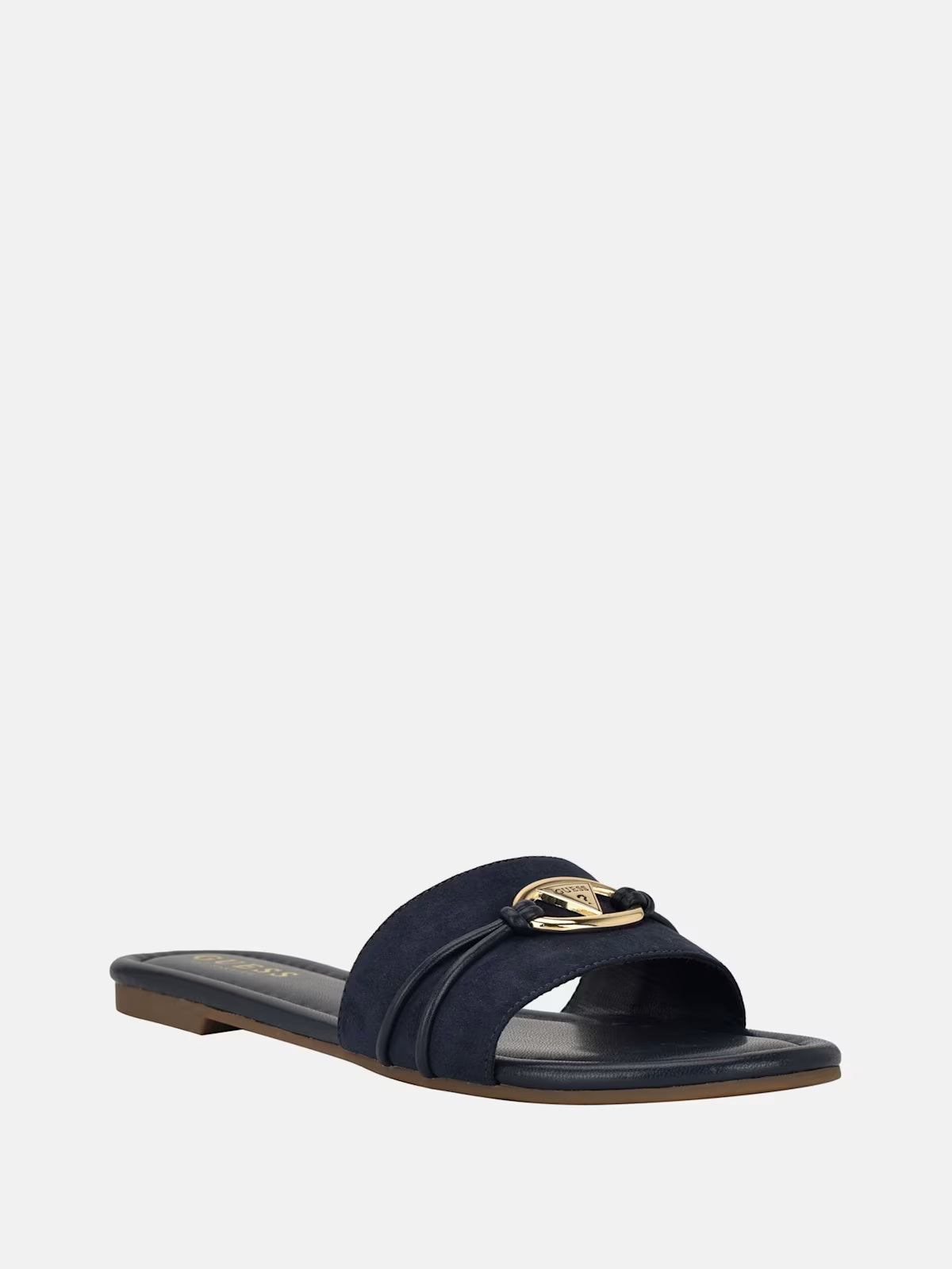 Guess Lynzy Logo Beach Slides Sandals- Blue (7)