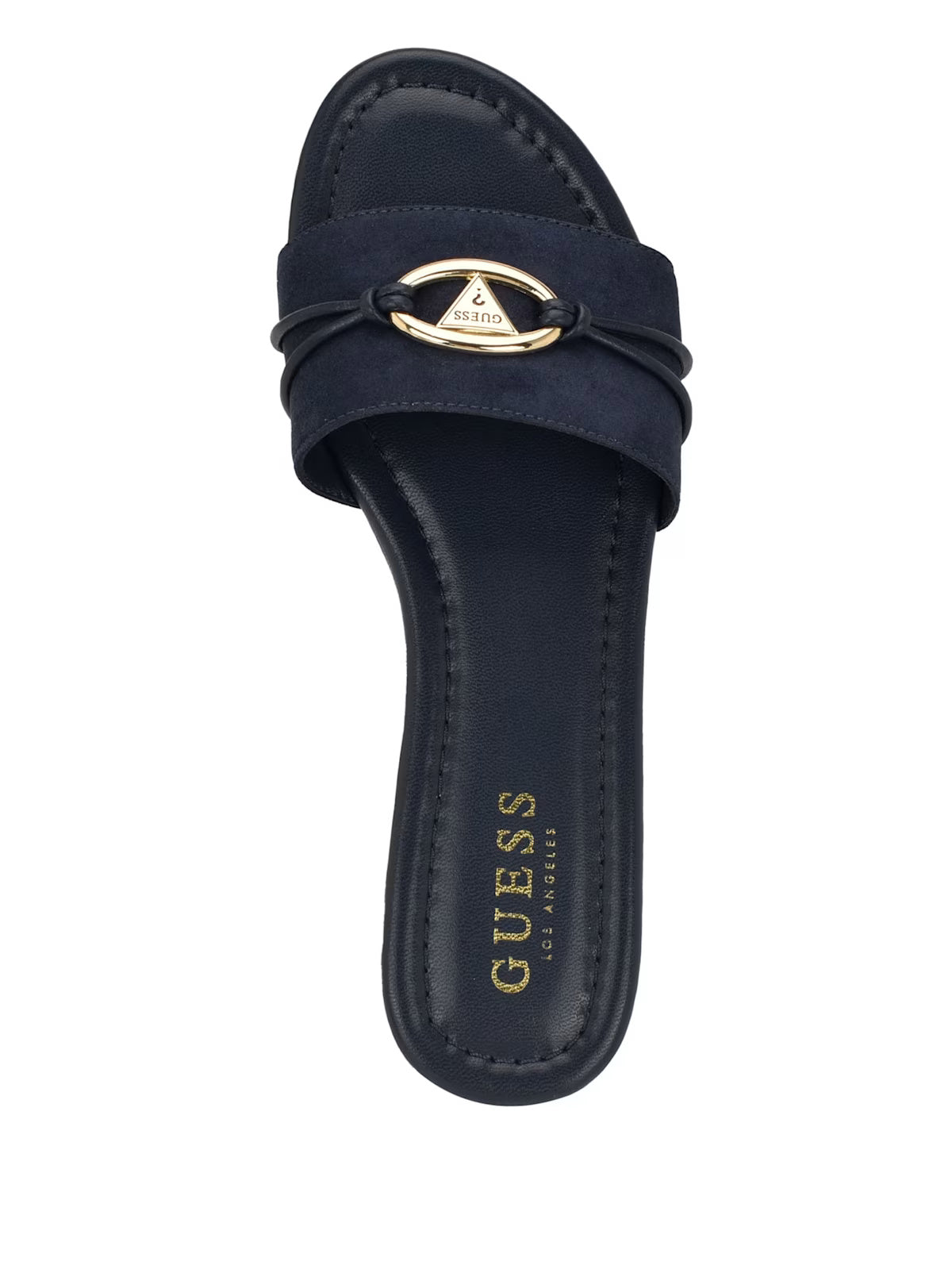Guess Lynzy Logo Beach Slides Sandals- Blue (7)