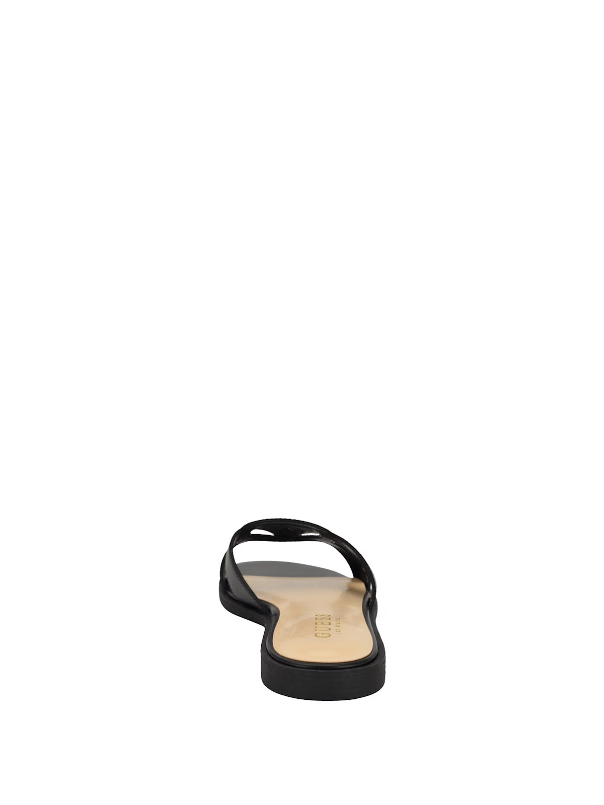 Guess Mazzie Cutout Slide Sandals- Black