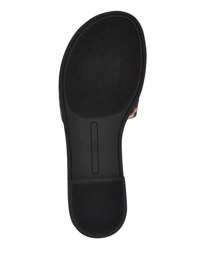 Guess Mirria Embellished Slide Sandals- Dark Natural (6M)