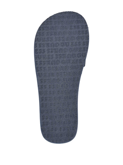 Guess Peers Logo Slide Sandals- Blue