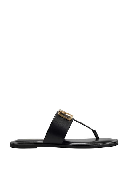 Guess Rosy Bling T-Strap Sandals- Black (US 7)