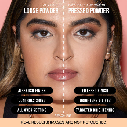 Huda Beauty Easy Bake and Snatch Pressed Powder- Peach Pie