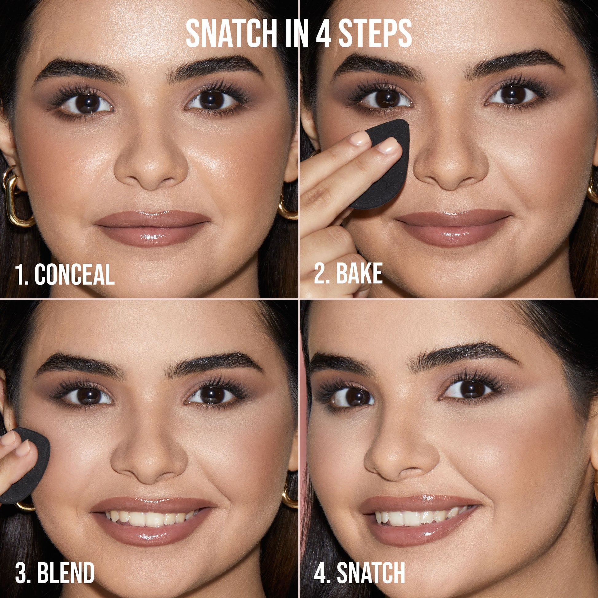 Huda Beauty Easy Bake and Snatch Pressed Powder- Peach Pie