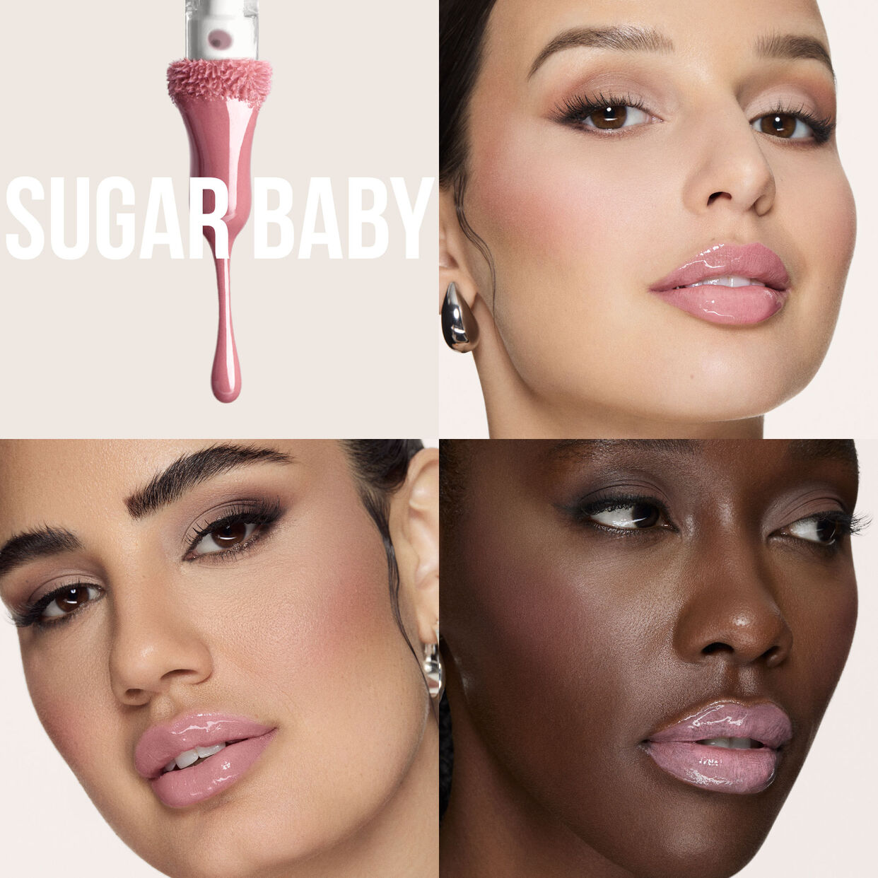 Huda Beauty Faux Filler Extra Shine Lip Gloss-Sugar Baby