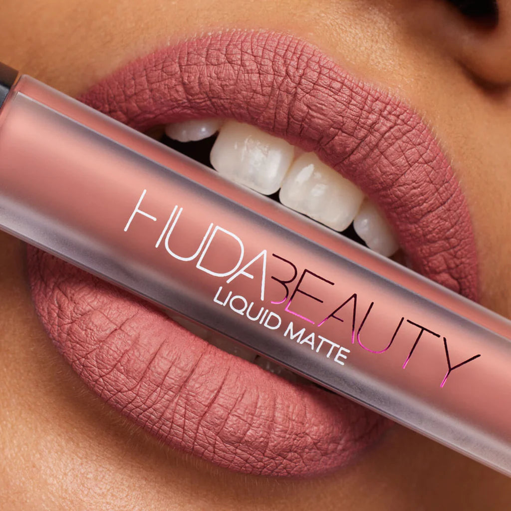 Huda Beauty Liquid Matte Minis Lipstick Blushed Nudes- Venus 1.9ml
