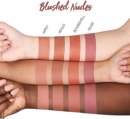 Huda Beauty Liquid Matte Minis Lipstick Blushed Nudes- Wifey 1.9ml