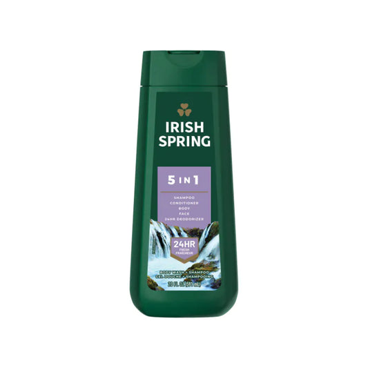 Irish Spring 5 in 1 Body Wash Shampoo 591ml