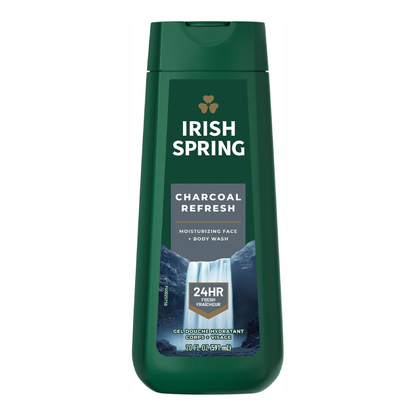 Irish Spring Charcoal Refresh Moisturizing Face & Body Wash 591ml