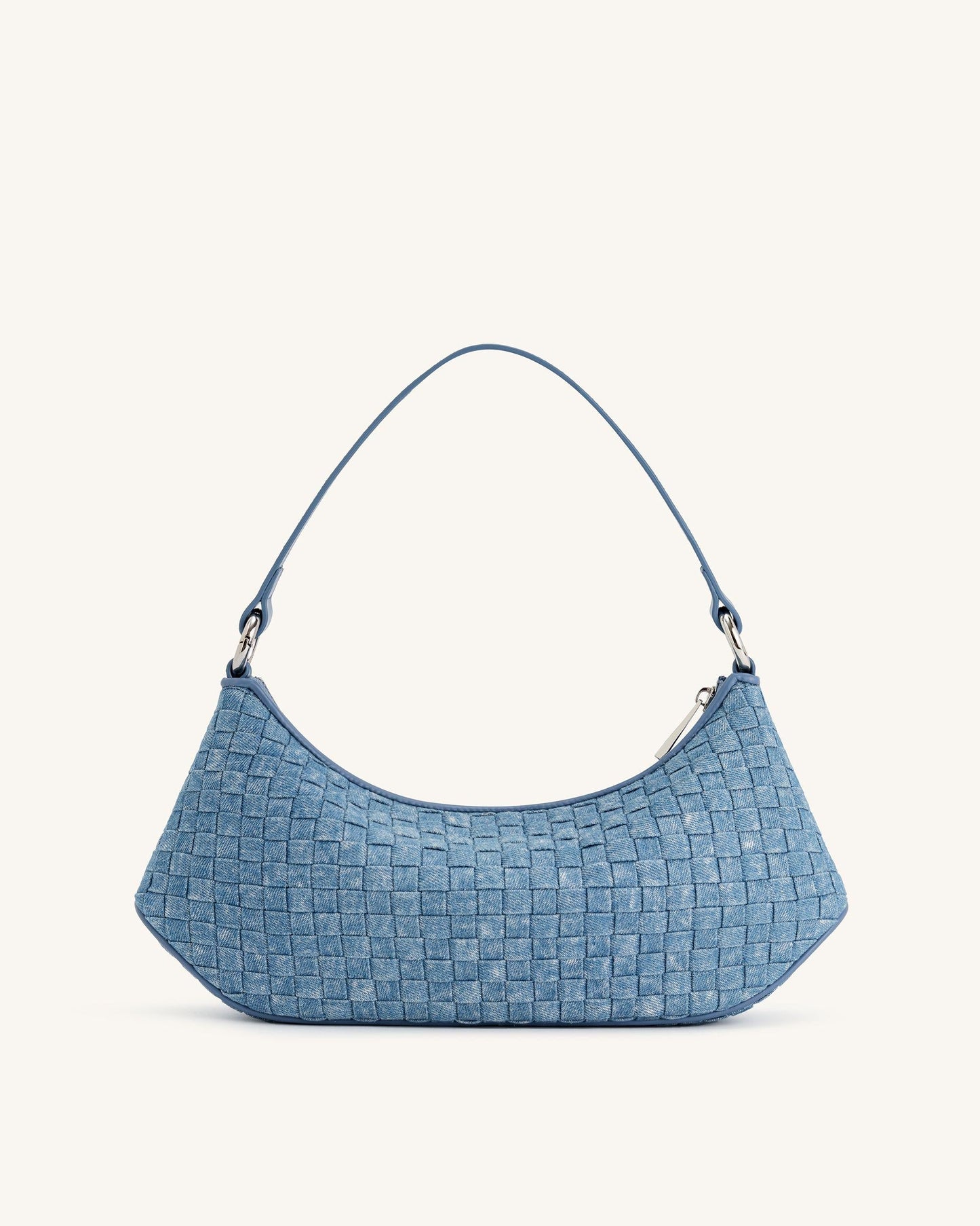 JE PEI Lily Shoulder Bag- Blue Denim Weave