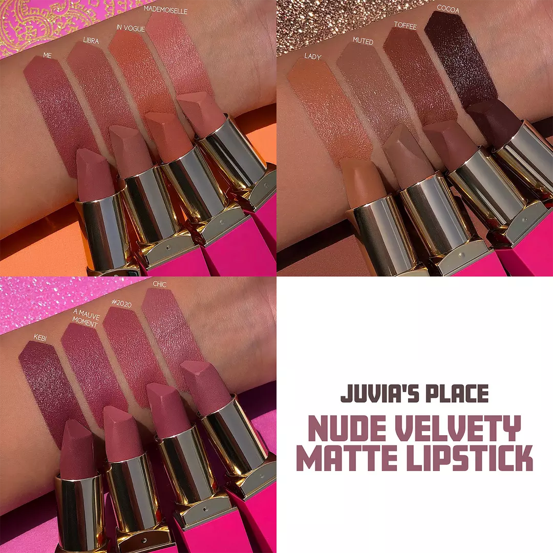 Juvia's Place The Nude Velvety Matte Lipstick- Toffee 4g