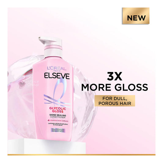 L'Oreal Elseve Glycolic Gloss Shine Sealing Conditioner 375ml