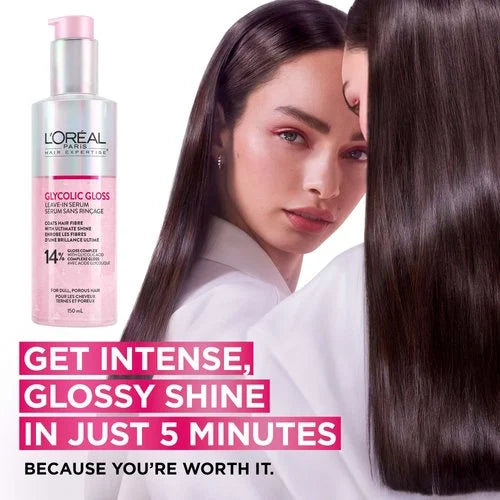 L'Oreal Elvive Glycolic Gloss Shine Leave-In Serum 150ml