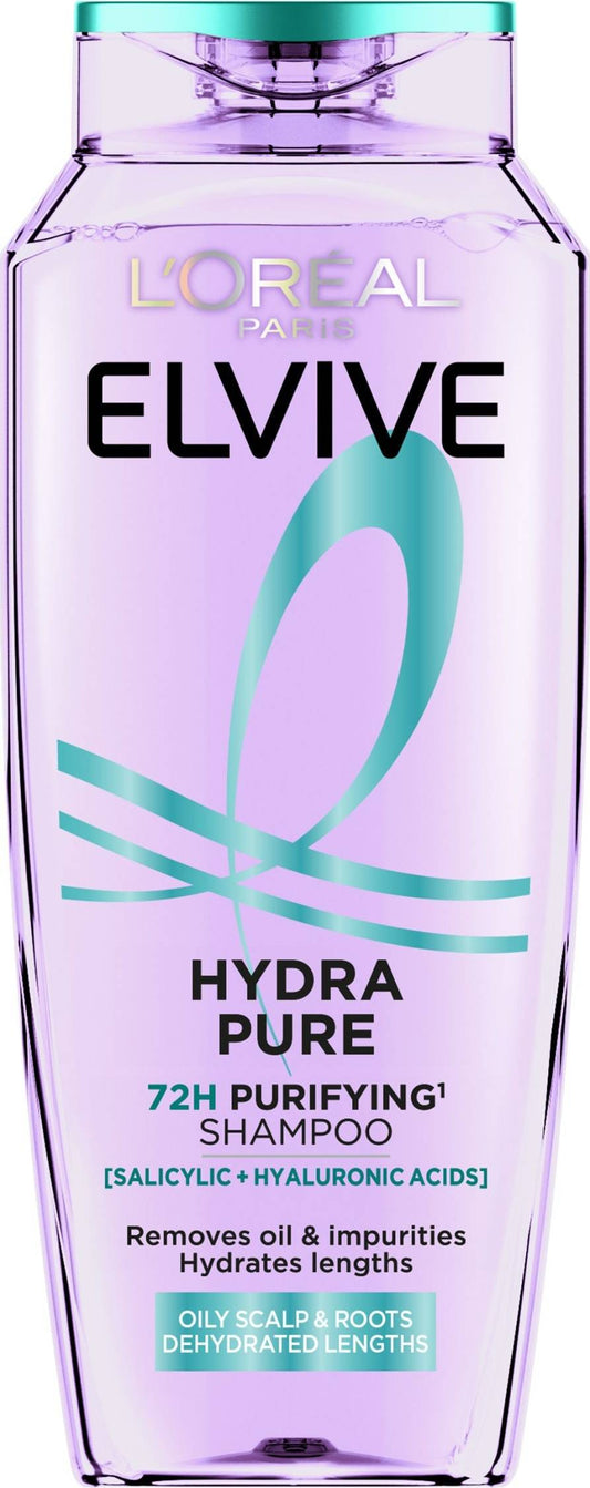 L'Oreal Elvive Hyaluron Pure 72hr Purifying Shampoo 400ml