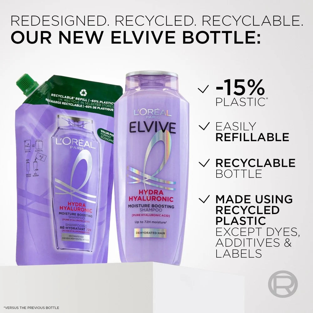 L'Oreal Elvive Hydra Hyaluronic Moisture Boosting Shampoo 250ml