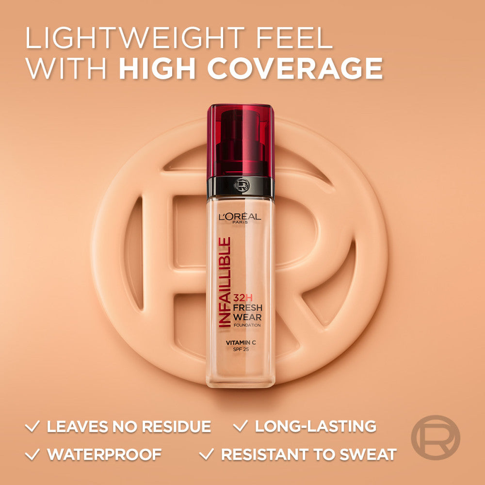 L'Oreal Infallible 32H Fresh Wear Foundation 140 Cool Rose 30ml
